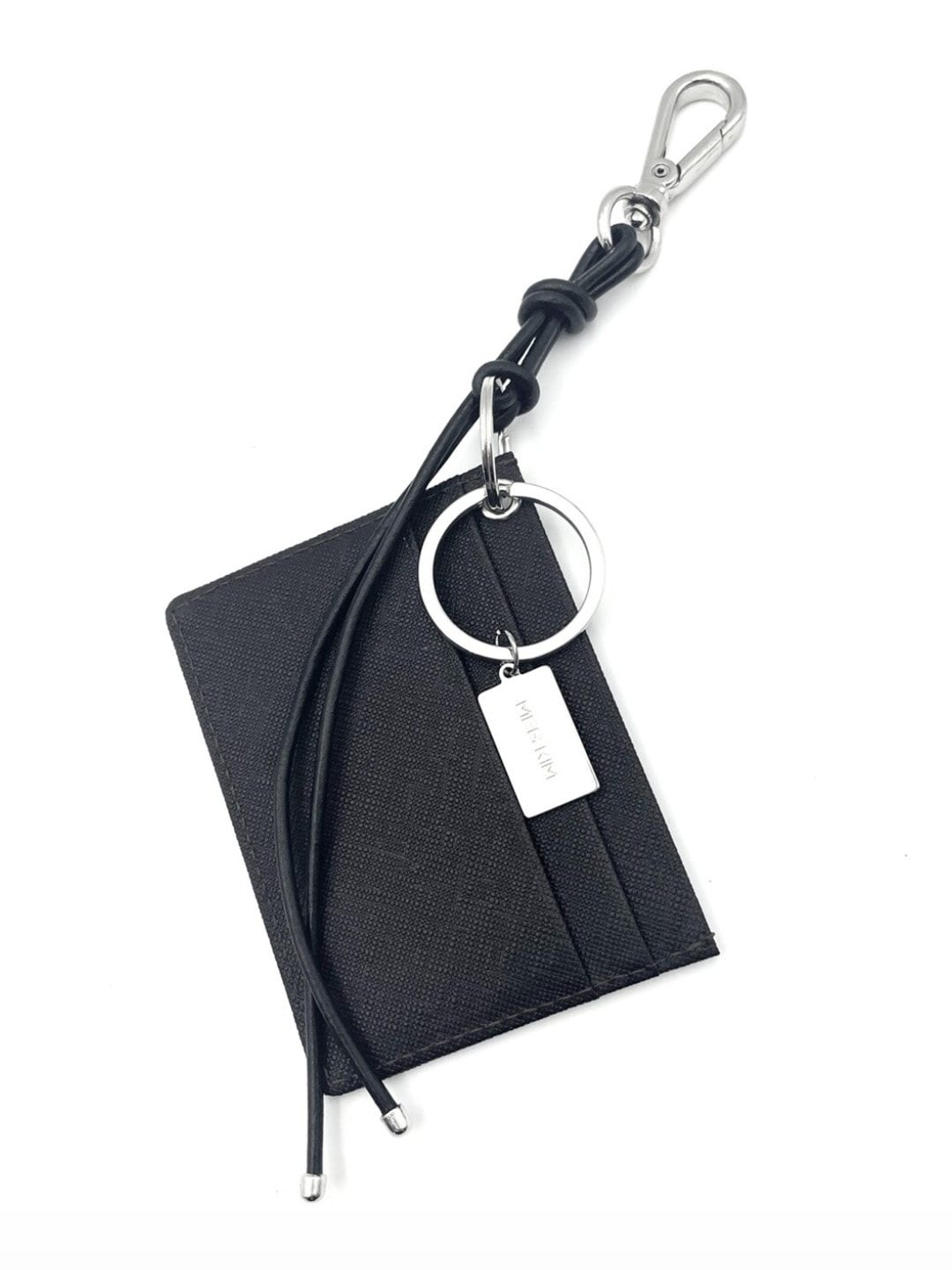 MEG KIMSaffiano leather keyring wallet