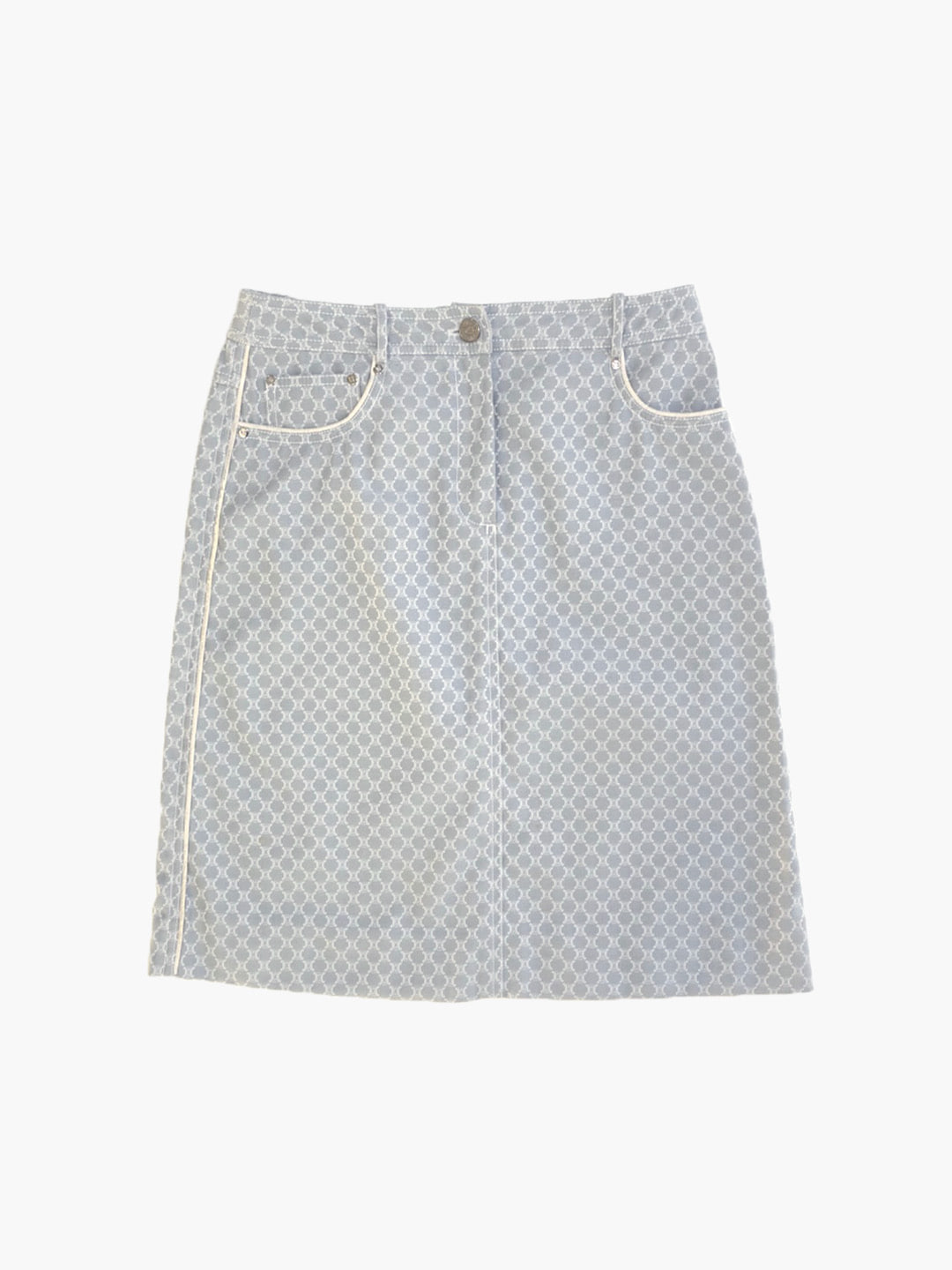 CELINELogo pattern midi skirt