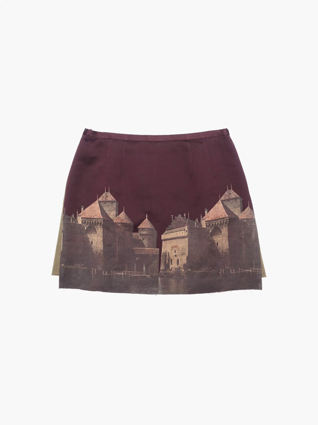 UNDER COVER12AW castle print skirt