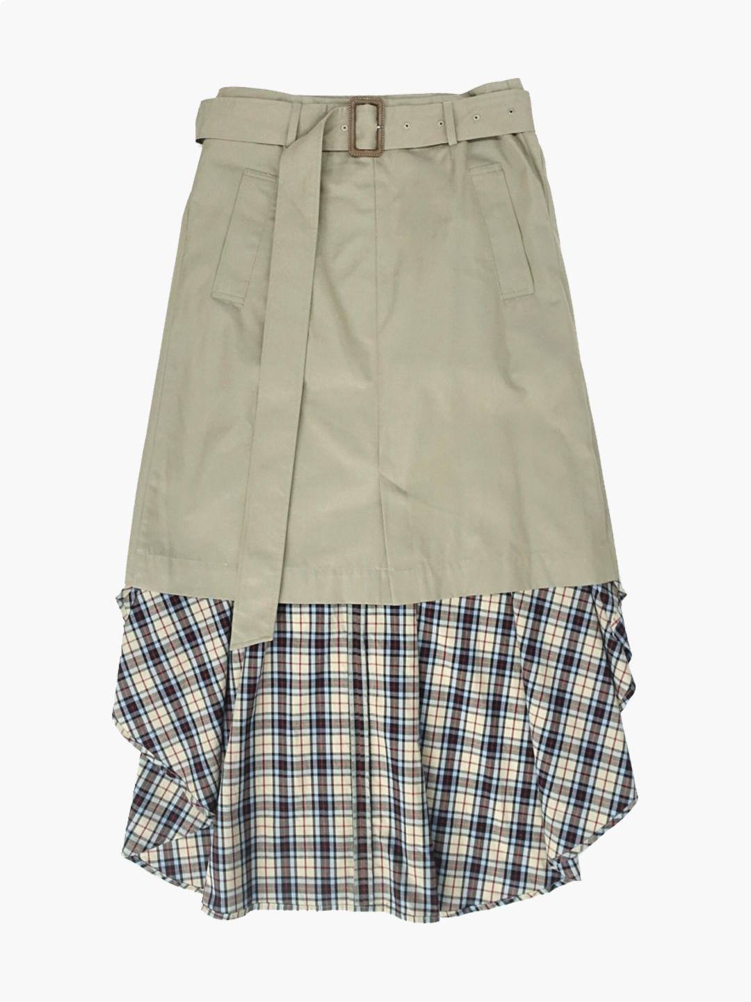 MIHARA YASUHIROLayered trench skirt